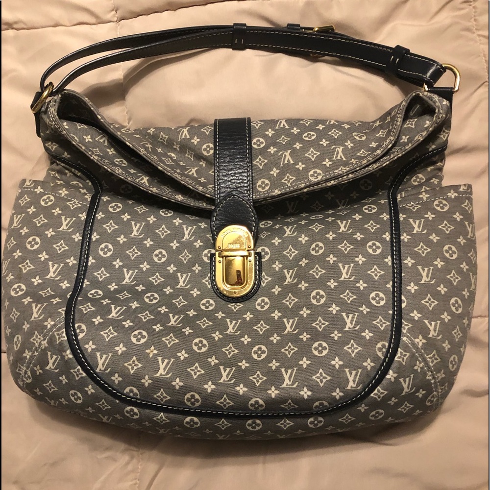 Authentic Louis Vuitton mini lin monogram Hobo bag